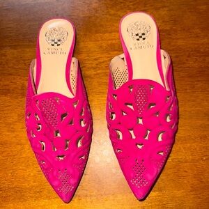 Vince Camuto Pink Cutout Mules